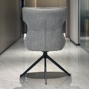 Chaises de <span class=keywords><strong>salle</strong></span> à manger rotatives modernes en lin 360 Chaises de restaurant Chaises de <span class=keywords><strong>salle</strong></span> à manger modernes de luxe - Product Image 3