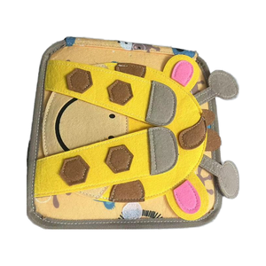 Thiết kế mới FAWN khuôn mẫu vải cuốn sách giáo dục Montessori tự kỷ trẻ em Đồ chơi cảm thấy bận rộn Hội Đồng Quản trị cho trẻ sơ sinh - Product Image 6