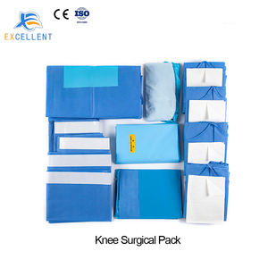 Paquete de cortinas quirúrgicas esterilizadoras personalizadas Paquete de artroscopia de rodilla quirúrgica desechable para operar Consumible médico al por mayor - Product Image 1