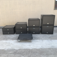 19 pouces 19 "2U 4U 5U 6U 8U 10U Amplificateur Glissière Slam Couvercle Racks Poche Porte Coulissante Empilable Rack Vol Transport Cases