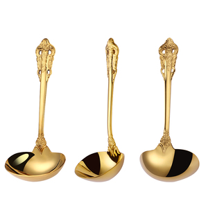 Nhà bếp đồ dùng 6.30 inch cổ nhỏ súp lò nồi nước sốt thìa vàng sang trọng 18/10 thép không gỉ GRAVY lò nồi để phục vụ - Product Image 6