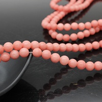 Prix usine 6MM corail rouge Jade perles rondes en vrac équilibre énergétique gemme pour la fabrication et la conception de bijoux à bricoler soi-même