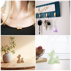 Molde de Silicona Timesrui de Perro Estereoscópico 3D DIY para Aromaterapia, Yeso, Velas, Perro de Troya, Resina, Perro de Globo, Molde para Pegamento de Goteo - Product Image 3