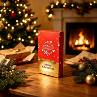 Boîte-cadeau de Noël festive en papier pour boutiques et occasions spéciales
