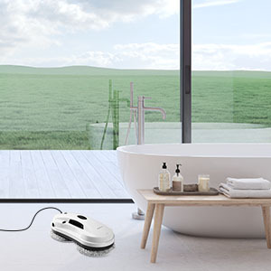 Robot limpiador de ventanas eléctrico con Control remoto, tanque de agua de 56ml, Robot de limpieza de ventanas doméstico magnético de doble pulverización - Product Image 5