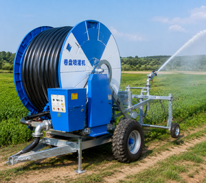 Machine d'irrigation à bobine automotrice entièrement automatique avec surveillance à distance, vitesses réglables (haute/basse), universelle pour l'agriculture - Product Image 2