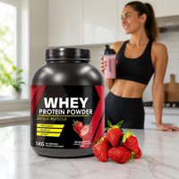 Poudre de protéines de lactosérum en gros, personnalisée, marque privée, complément alimentaire pour la musculation, gain de masse musculaire, protéines de lactosérum pour les culturistes