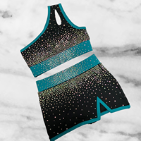 Ensemble d'entraînement de cheerleading personnalisé en gros pour filles et jeunes – Tenue de sport flexible pour la pratique du cheerleading