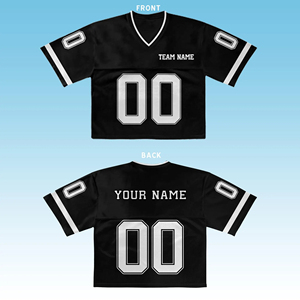 เสื้อฟุตบอลแบบครอปสำหรับผู้หญิงเสื้อครอปตาข่ายแฟชั่นพลอยเทียมออกแบบได้ตามต้องการ - Product Image 4