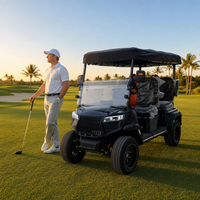 Voiturette de golf électrique certifiée CE, 48V Lithium, 4 places, design compact, mobilité urbaine, LSV NEV, contrôle qualité standard d'exportation