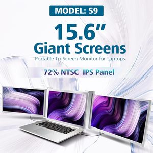 Laptop Portable Dual <strong>Monitor</strong> <strong>15</strong>.6 <strong>Inch</strong> IPS Display <strong>Monitor</strong> for Laptop Triple Screen Extender - Product Image 2