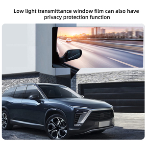 Pellicola per vetri metallizzata riflettente Uv e Ir 5 anni di garanzia di qualità pellicola per vetri auto colorata argento a specchio unidirezionale - Product Image 5