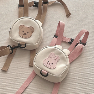 Mochila Infantil de Lona con Estampado de Osito, Diseño Transpirable y Reductor de Carga para Niños - Product Image 1