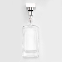 Flacon de parfum en verre rectangulaire de 100 ml, flacon pulvérisateur vide, logo personnalisé, Frasco De Perfume, Frasco De Perfume De Vidro