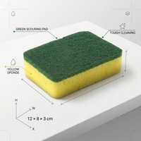 Esponja de Cocina Antibacteriana de Alta Resistencia, Súper Absorbente, para Lavar Platos, No Daña, Venta Directa de Fábrica