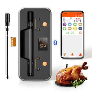 Thermomètre numérique sans fil pour grillades, lecture instantanée, <span class=keywords><strong>Thermopro</strong></span> Wifi, cuisine, acier inoxydable, étanche, cuisson des aliments, barbecue intelligent, thermomètre à viande - Product Image 1
