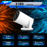 Projecteur intelligent Android WiFi sans fil X1BQ LED LCD Mini portable 720P pour cinéma maison