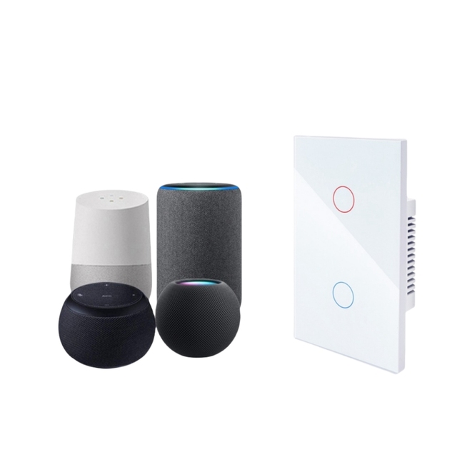 WiFi Zigbee 220V Smart Home System Alexa & Google Controllable Light Switch QR Code Connect Remote Control Switches Intelligent