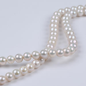 Perles baroques blanches d'eau douce naturelles Zhuji 11-14 mm, perles en vrac pour la fabrication de bijoux, accessoires colorés, matériel - Product Image 3