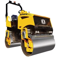 Double Smooth Wheel Pneumatic Hydraulic Vibrating Tandem Mini Road Roller Compactor