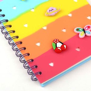 Cuaderno Espiral de Silicona Perforada DIY, Set de Papelería Personalizada para Estudiantes, Diario Colorido, Cuaderno para Tomar Notas y Escribir, Wire-O - Product Image 4