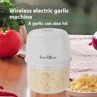 Mini Hachoir Électrique pour Légumes, Presse-Ail et Broyeur Rechargeable USB, Hachoir à Viande et Gingembre, Robot Culinaire, Gadget de Cuisine