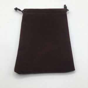 <b>Hot</b> Size 10x12cm <b>Red</b> Velvet Dust Bag with Drawstring for Gemstone Necklaces Earrings Jewelry Glasses Gifts with Stamping - Product Image 5