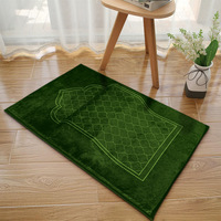 Tapis de prière islamique avec coussinets de genoux en mousse à mémoire de forme intégrés, tapis doux antidérapant, bordures exquises, tapis de prière confortable pour tous les jours