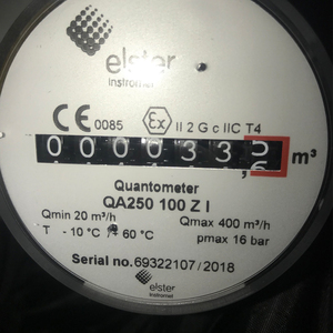 HONEYWELL elster QA Methane dòng Turbine mét khí đốt tự nhiên lưu lượng kế nhỏ gọn thị trấn gas Meter qae - Product Image 4