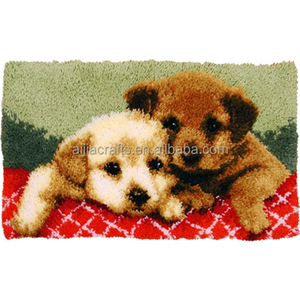 <span class=keywords><strong>Latch</strong></span> <span class=keywords><strong>Hook</strong></span> Kit Cho Người Lớn Tự Làm Thảm Làm Bộ Dụng Cụ Với Preprinted Vải Dễ Thương Mô Hình Lười Hoàn Thành Crochet Thêu Thảm SE - Product Image 3