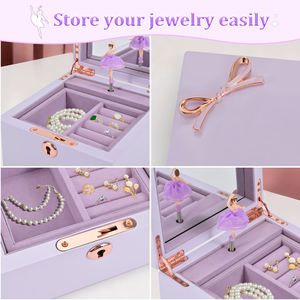 Luxury Lavender Dancing <b>Ballerina</b> <b>With</b> Lock Musical Trinket <b>Box</b> for Women Girls Gifts Wooden Jewelry <b>Box</b> <b>Music</b> <b>Box</b> - Product Image 6