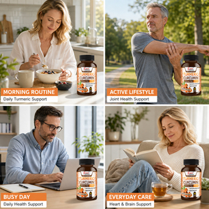 Complément de curcuma et curcumine Shecome à succès avec soutien articulaire à base de plantes pour adultes – Capsules de curcuma et curcumine - Product Image 6