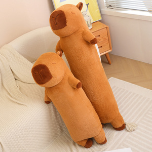 Bán buôn mềm unstuffed sang trọng capybara đồ chơi dễ thương <span class=keywords><strong>Fluffy</strong></span> capybarar kích thước lớn capybara da mà không làm đầy - Product Image 5