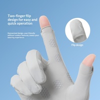Gants de protection solaire printemps-été, séchage rapide, imperméables, respirants, fins, antidérapants, à doigts complets, compatibles écran tactile, fermeture auto-agrippante