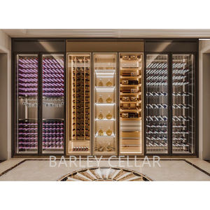 Vinoteca Eléctrica Independiente de Diseño Moderno BARLEY Cellar, Totalmente de Vidrio y Acero Inoxidable, para Uso en Hoteles - Product Image 6