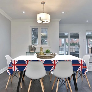 Union Jack Disposable <b>Tablecloth</b> 130x220cm Printed <b>Plastic</b> Sheet Party Decor Outdoor Picnic Use - Product Image 2