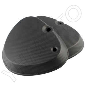For Simson S50 S51 Motorcycle Parts 100% Carbon Fiber Eckige Seitendeckel <b>Square</b> Side Cover Tank <b>Batterie</b> Guard Cover - Matte - Product Image 5