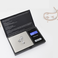 Mini Balanza de peso de diamante de oro electrónica de alta precisión, báscula de bolsillo, báscula de joyería Digital portátil