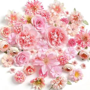 Rongflower Teste di Fiori Artificiali Realistiche e Durevoli, Mini Peonie, Margherite e Rose in Seta Multicolore per Decorazioni - Product Image 2