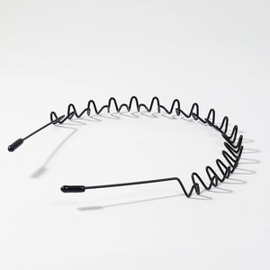 מפעל מותאם אישית 5pcs חם מוכר מתכת ראש שחור חישוק גל שיער hop גל תסרוקת יוניסקס אביזרים לנשים גברים - Product Image 4