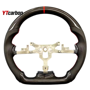 Volant de course sport personnalisé en fibre de carbone véritable YTcarbon pour Legacy STI WRX 03-09 JDM, pièces automobiles, accessoires de voiture - Product Image 4