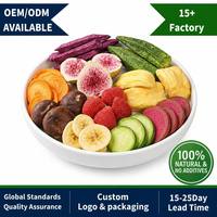 OEM Gemengde Fruit- en Groentechips Snacks Passievruchten Groenten Vriesdrogen Waterbehoud Bulk Gedroogde Groenten Gedroogd Fruit
