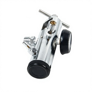 Régulateur d'oxygène médical ME870-UF-B-2CV-R avec double clapet anti-retour pour systèmes de bouteilles de gaz hospitaliers - Product Image 3
