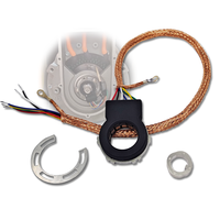 Encoder ad anello assoluto robusto SPI ABZ Signals 14 bit per motori per impieghi gravosi in ambienti difficili, diametro esterno 52 mm, diametro interno rotore 18 mm