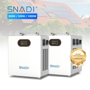 Bán hàng nóng 1kw Trạm di động năng lượng mặt trời Máy phát điện cho cắm trại có tính năng tinh khiết Sine Wave <span class=keywords><strong>Inverter</strong></span> MPPT điều khiển - Product Image 1