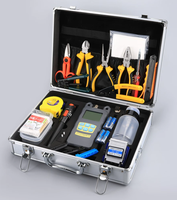 Boîte à outils pour équipement de fibre optique FTTH, kit d'outils pour fibre optique avec VFL, OPM, CLEAVER