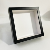 Vente en gros de boîtes à ombre 3D de 6x6, 8x8, 10x10, 12x12 pouces, A4, 30x30cm, 35x35cm, profondeur 3CM, 5CM, 6CM, couleur noire, boîte de présentation