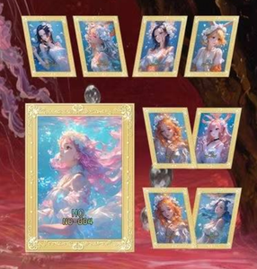 Tarjetas de Juego Coleccionables Tianyuan Cultural de Una Pieza, Raras, Completamente Metálicas, con Diamantes, Juegos de Mesa para Niños, Regalos - Product Image 2