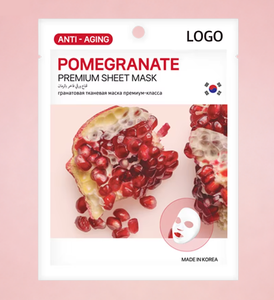 Masque facial en feuille au collagène de grenade hydratant, antioxydant, sans sulfate, raffermissant, pour l'élasticité, beauté coréenne ODM OEM - Product Image 3
