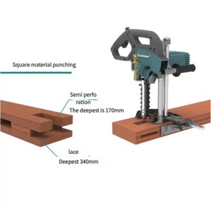 Machine à mortaiser à chaîne à prix d'usine, perceuse à mortaiser pour trous carrés, machine à rainurer le bois pour maisons en bois - Product Image 4